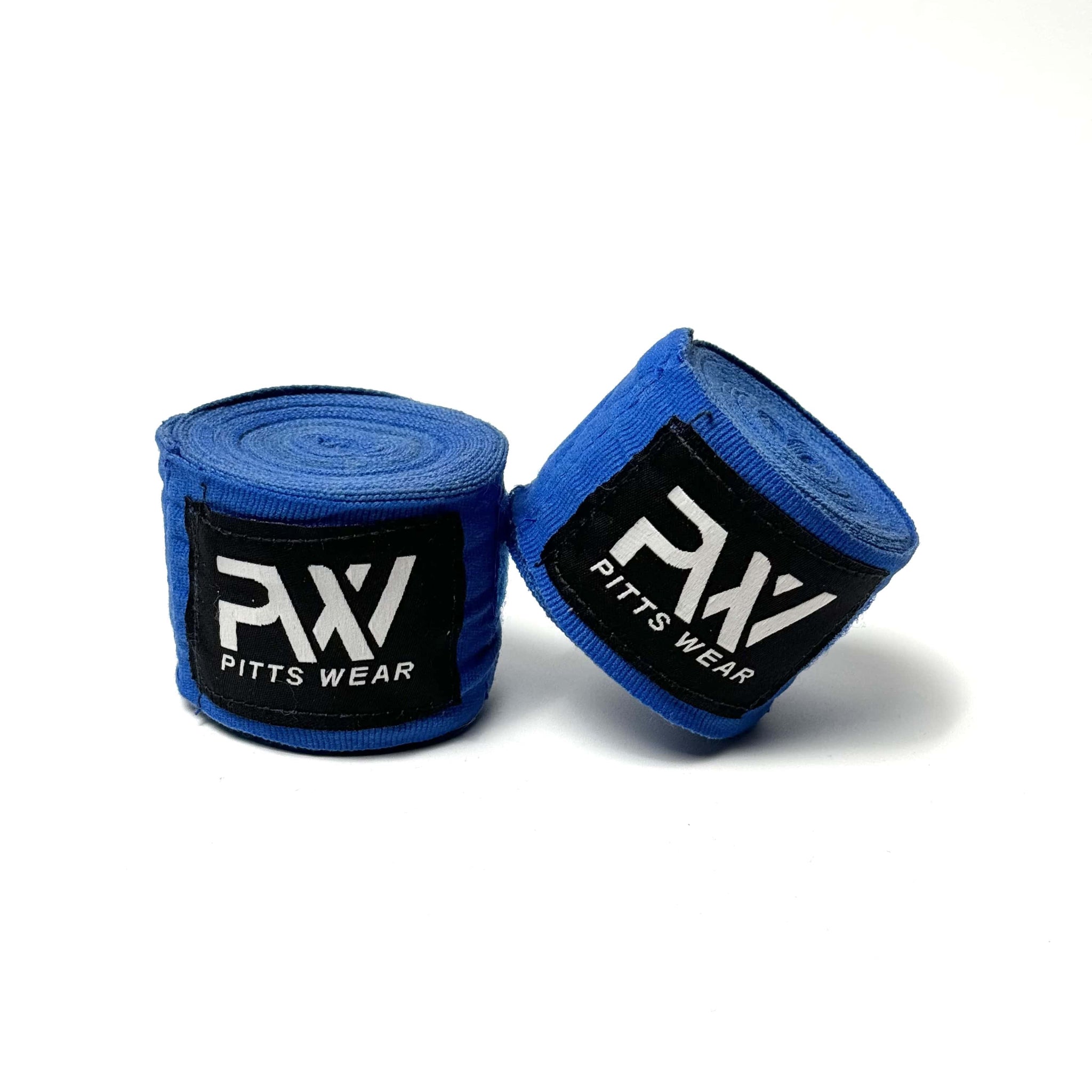 Blaue Boxbandagen: Ein Paar blaue Boxbandagen von PittsWear.