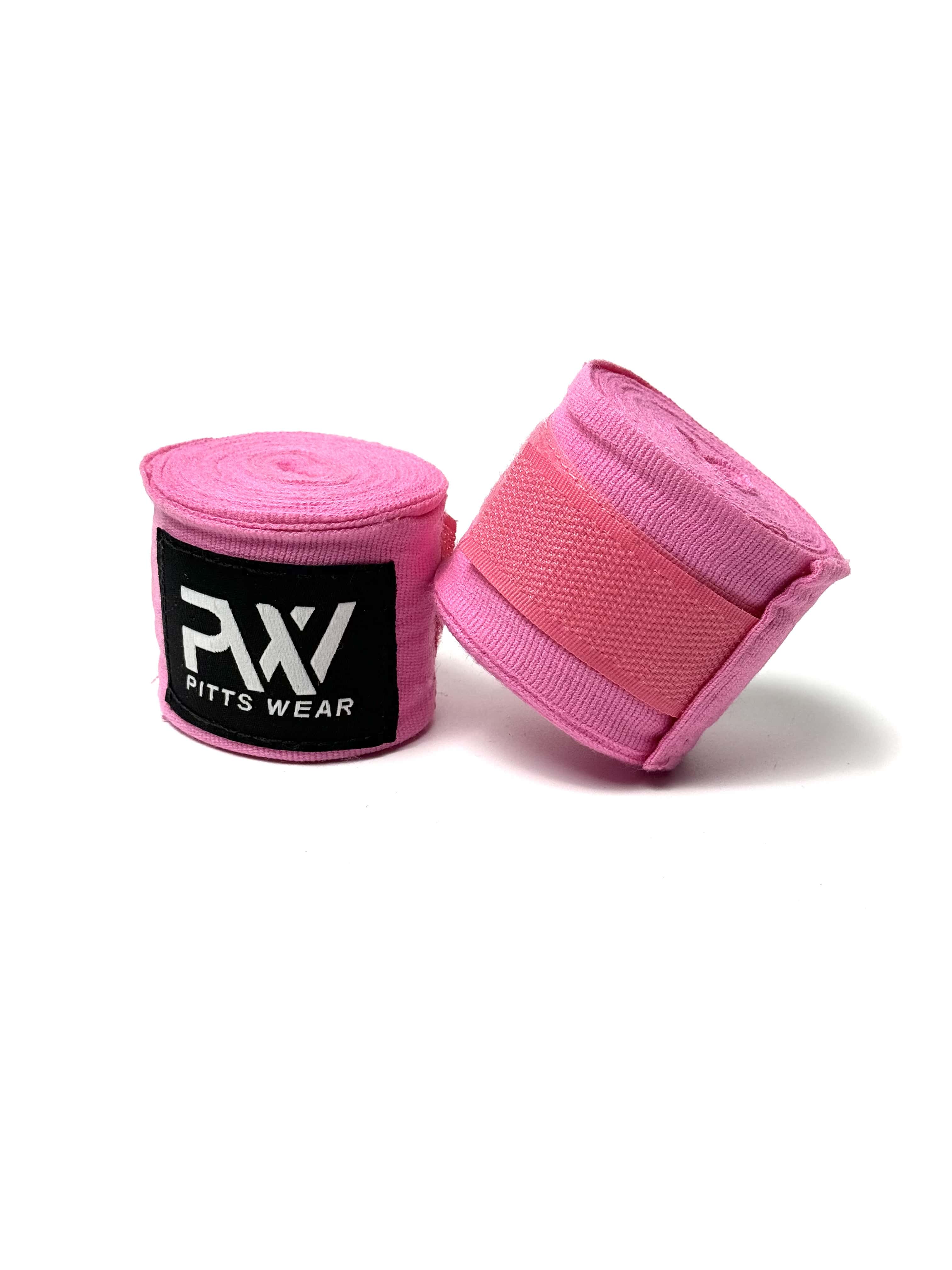 Rosa Boxbandagen: Ein Paar rosa Boxbandagen von PittsWear.