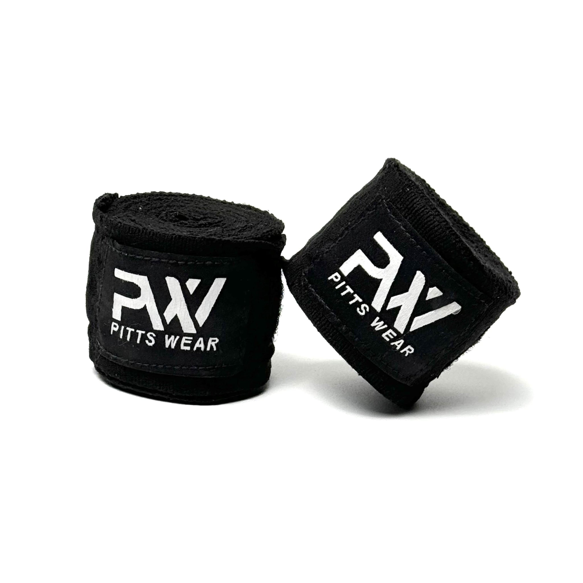 Schwarze Boxbandagen: Ein Paar schwarze Boxbandagen von PittsWear.