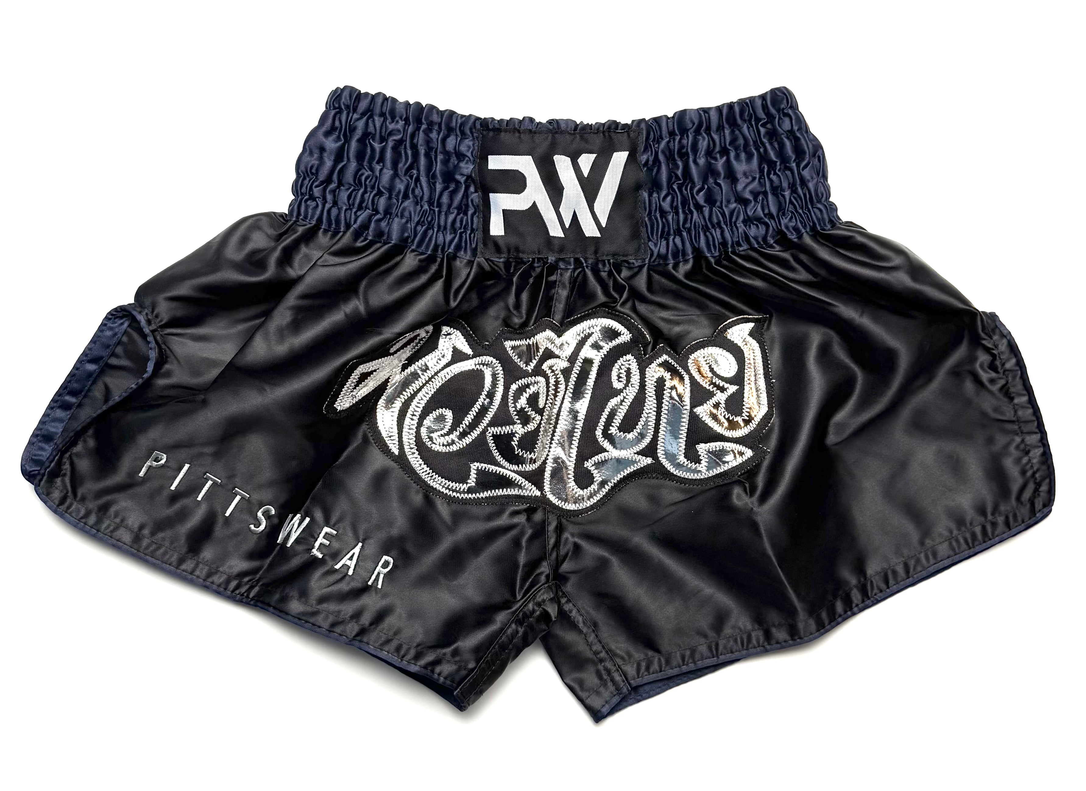 PittsWear Thaibox Shorts - Schwarz