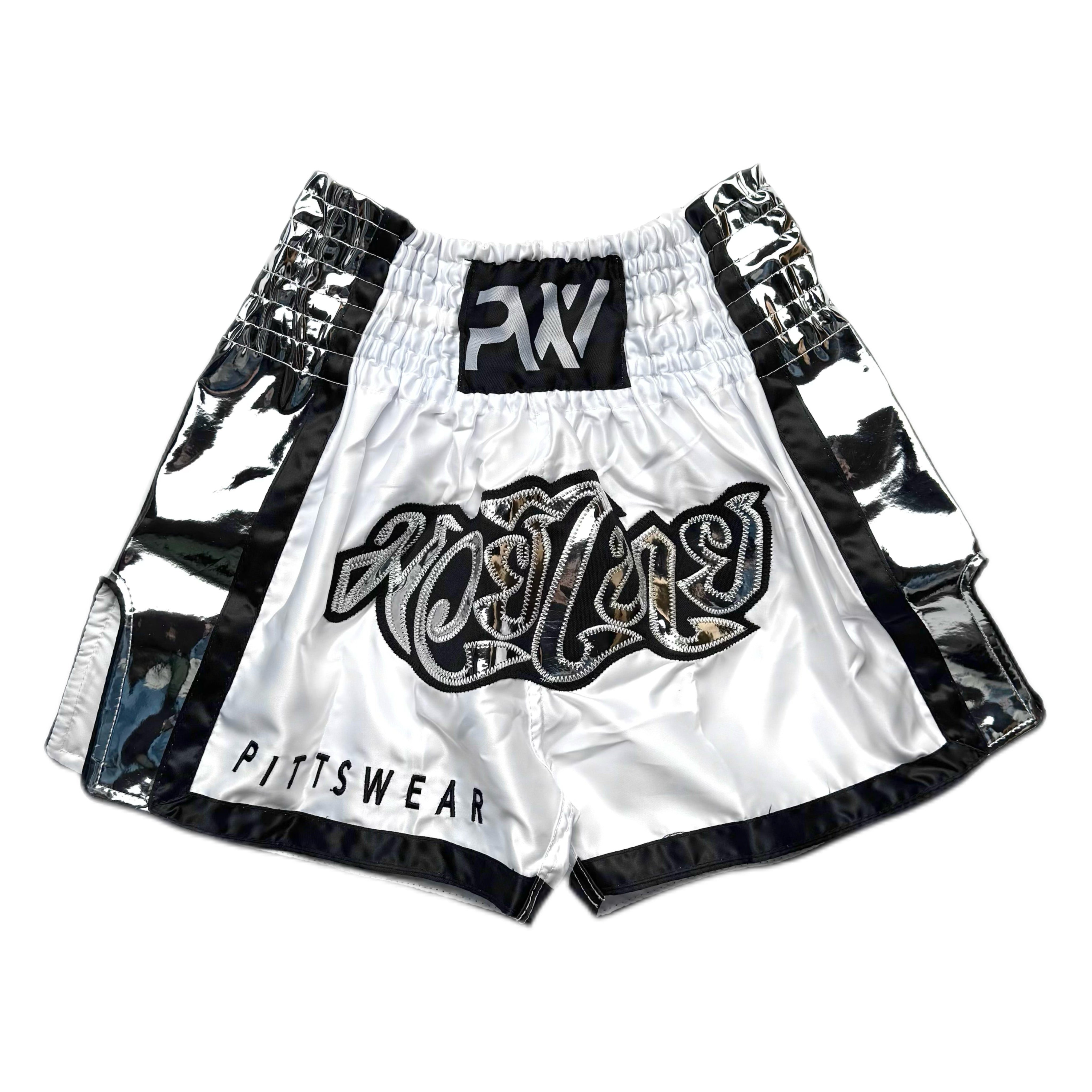 PittsWear Thaibox Shorts - Weiss