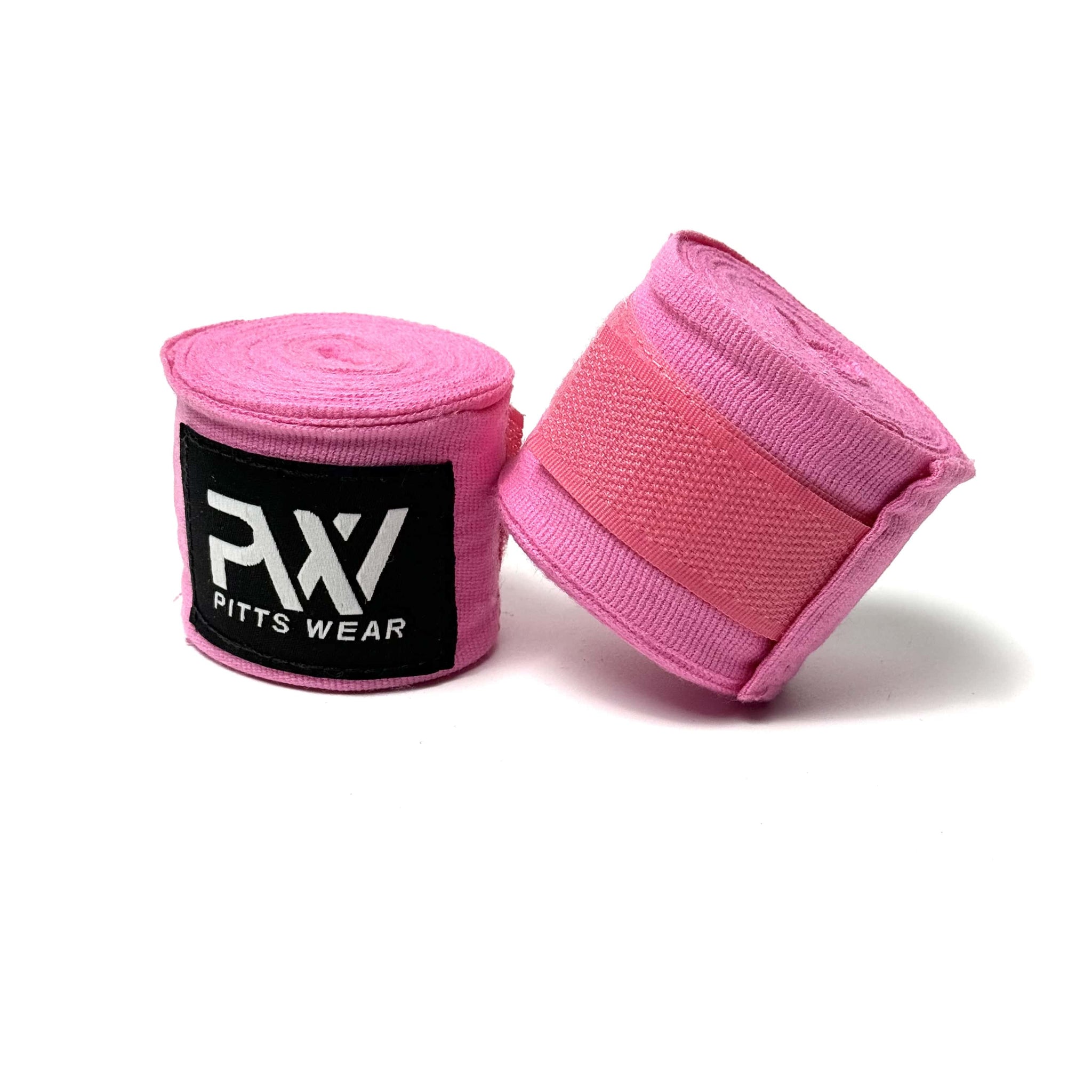 Rosa Boxbandagen: Ein Paar rosa Boxbandagen von PittsWear.