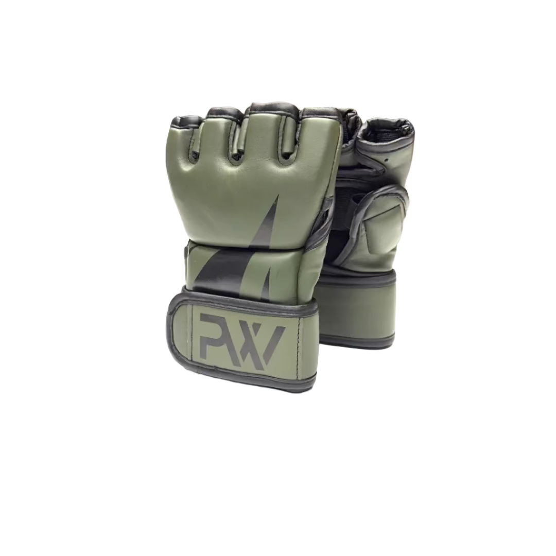 MMA Handschuhe von PittsWear in den Farben Olive und schwarz