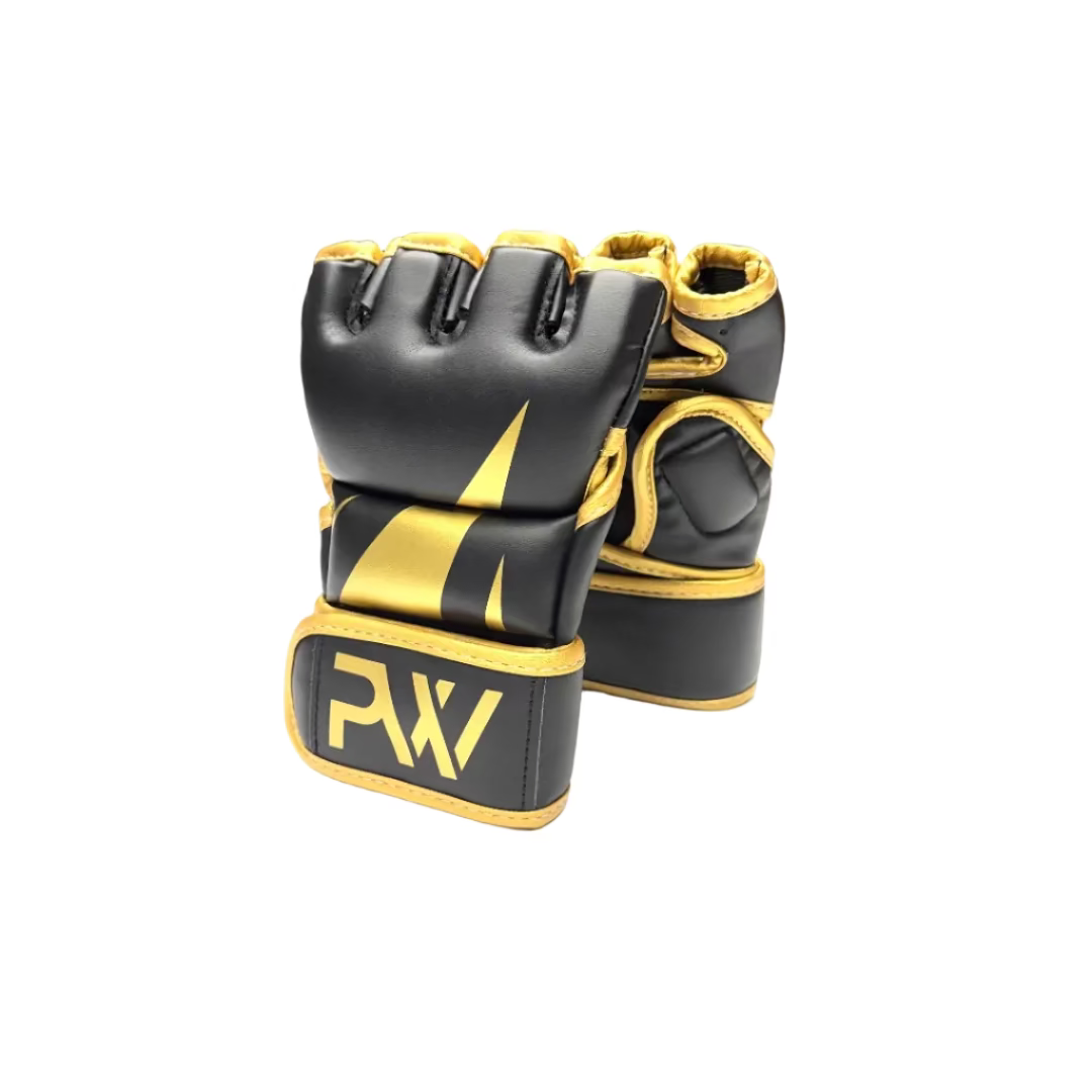 MMA Kampf und Training Handschuhe von PittsWear in den Farben Schwarz und Gold